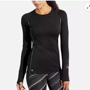Athleta Heat Zone Top! Black! Sz L!